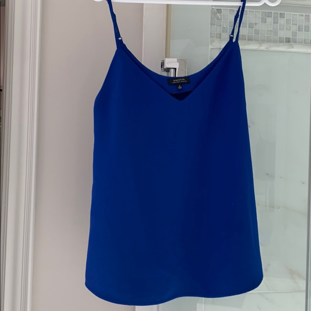 Banana Republic Royal Blue V-Neck Silk Cami